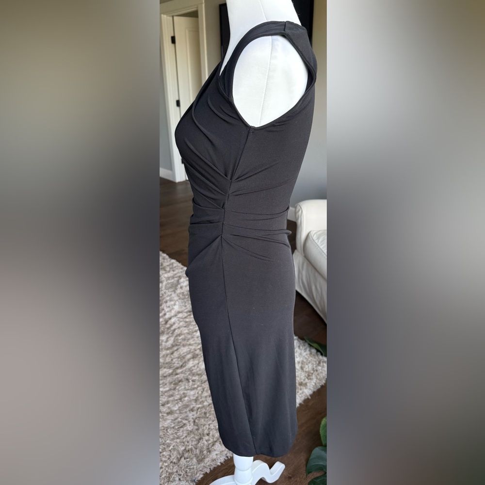 Victoria's Secret SMALL Black Asymmetric Sexy Knee Length Dress - Picture 2 of 7